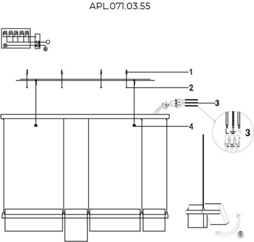 Подвесная люстра Aployt APL.071.03.55 – фото товара