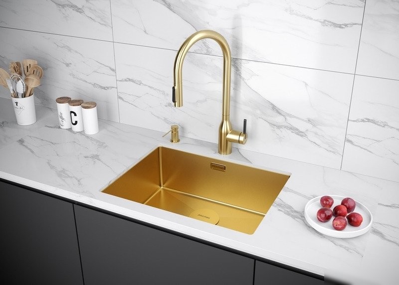 Смеситель Paulmark Iniversal Un213880-BG (золото/брашированное золото) - фото товара