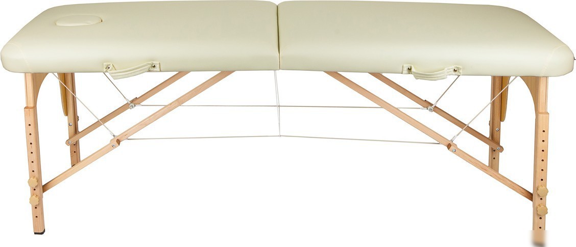 Массажный стол Atlas Sport складной 2-с деревянный 70 см (бежевый)