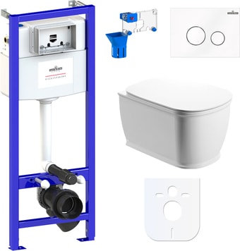 Унитаз Lavinia Boho Relfix Bell Pro Rimless 7 в 1 87040047 (белое стекло) - изображение в каталоге