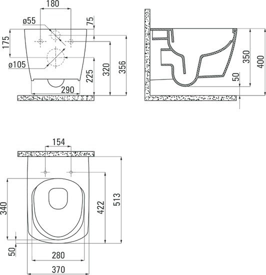 Унитаз Deante Anemon CDZ 6ZPW - фото товара