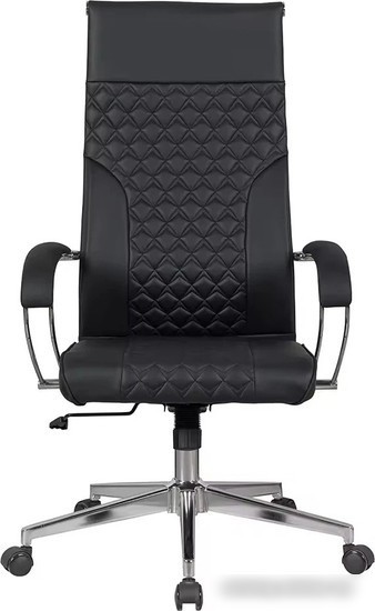 Кресло SitUp Mike chrome (экокожа Black/Black) – фото товара