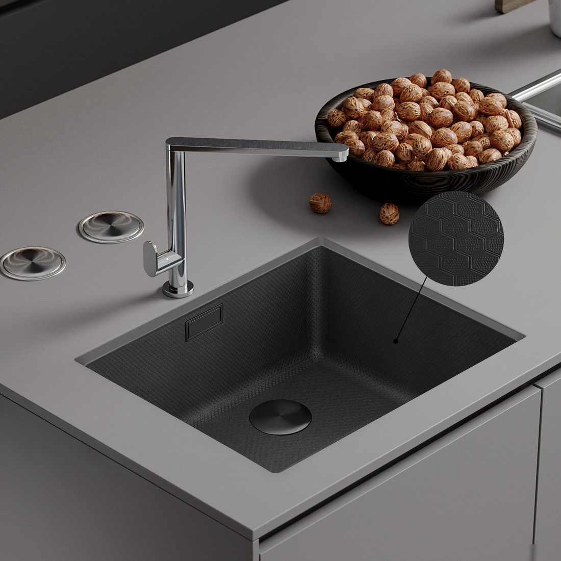 Кухонная мойка Roxen Uno 560210-54BS - фото товара