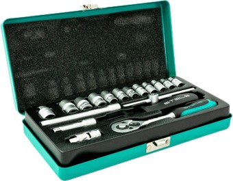 Набор трещотка с головками Stels 13573 (18 предметов) – изображение в каталоге