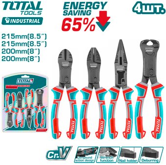 Набор пассатижей Total THT2CK241S (4 предмета) – изображение в каталоге