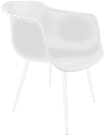 Стул с подлокотниками Sheffilton SHT-ST31/S95-1 (белый/белый муар) – изображение в каталоге