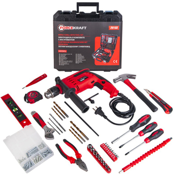 Безударная дрель ForceKraft FK-20103 (набор оснастки) – изображение в каталоге