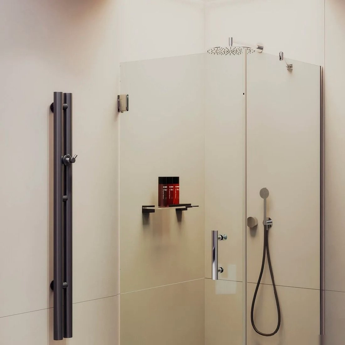 Душевой уголок MaybahGlass MGY-1304-4 (бесцветное стекло/хром глянцевый) - фото товара