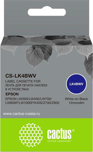 Картридж CACTUS CS-LK4BWV (аналог Epson LK4BWV) – изображение в каталоге