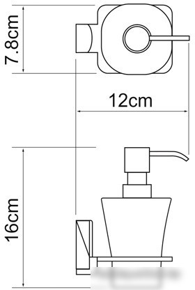 Дозатор для жидкого мыла Wasserkraft К-5099 – фото товара