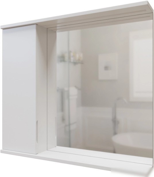Mixline Шкаф с зеркалом Лайн 80 553016 (левый, с подсветкой) – фото товара