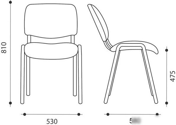 Офисный стул Helmi Изо HL-F01 330635 (черный/ткань черная) – фото товара