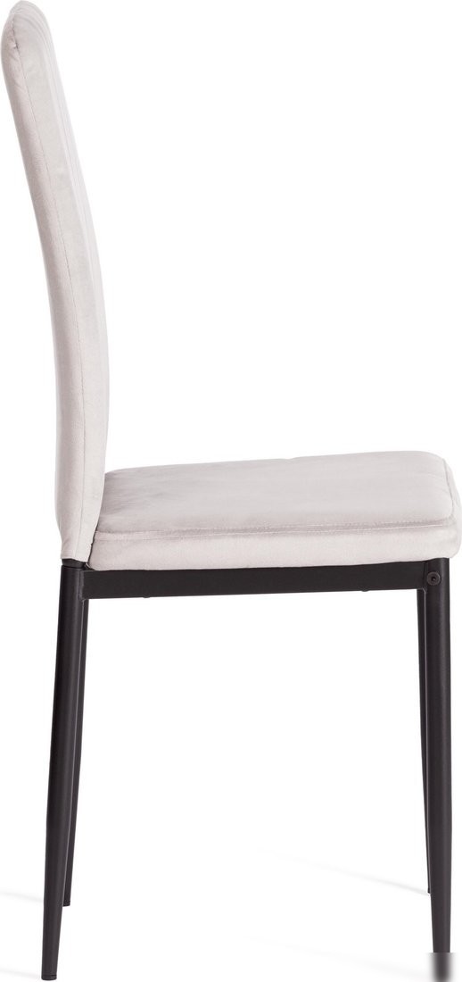 Стул TetChair Verter металл/флок 47.8x41.5x97 (светло-серый HLR14/черный) – фото товара