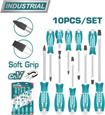 Набор отверток Total THT250610 (10 предметов) – изображение в каталоге