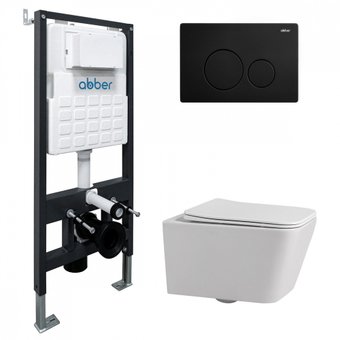 Abber Rechteck AC1201-AC0105-AC0121MB (с кнопкой смыва) - изображение в каталоге