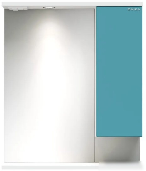 Onika Шкаф с зеркалом Марви 60 206089 (бирюзовый) – фото товара