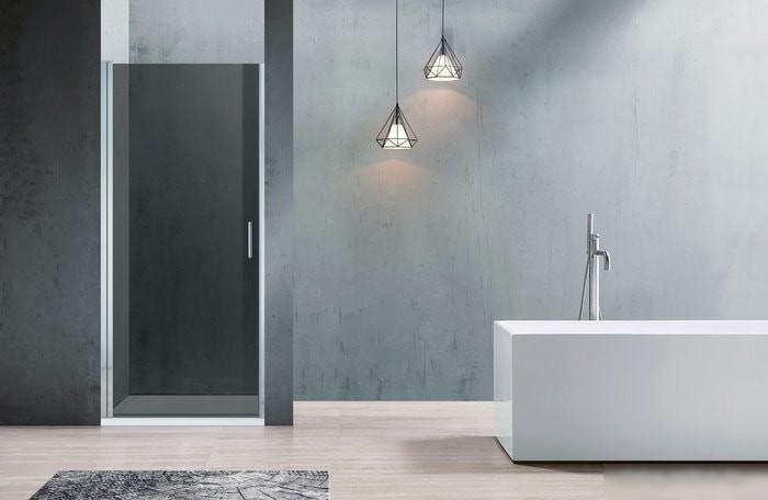 Душевая дверь Adema Nap-80 (тонированное стекло) - фото товара