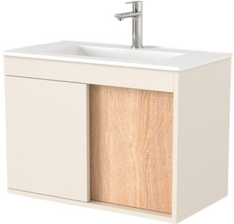 Дабер Тумба под умывальник 014 Тобага/Эридан 80 Т14.8Т.0.18 (бежевый/дуб бардолино) – изображение в каталоге