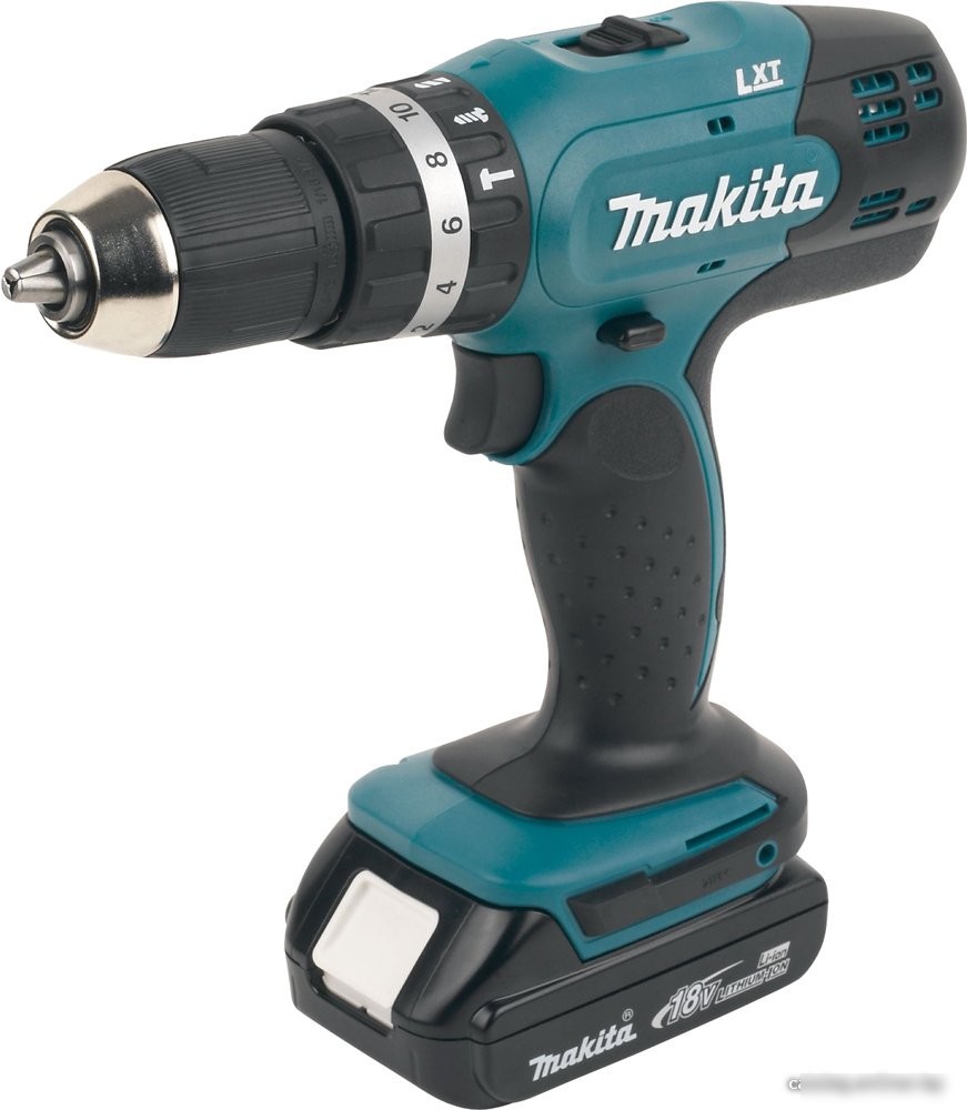 Ударная дрель-шуруповерт Makita DHP453SYE (с 2-мя АКБ, кейс) – фото товара