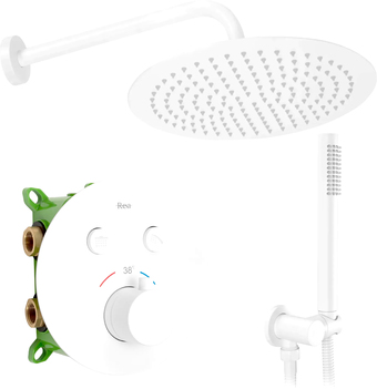 Душевая система Rea Lungo Miler White REA-P6614 - изображение в каталоге