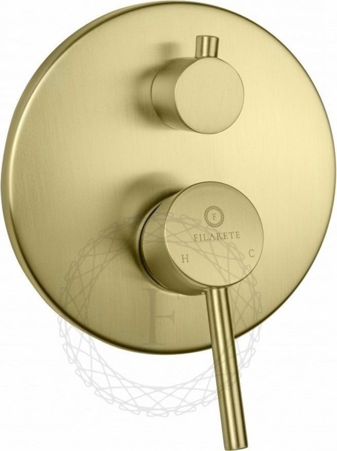Душевая система Filarete Roun FL1022 (матовое золото) - фото товара