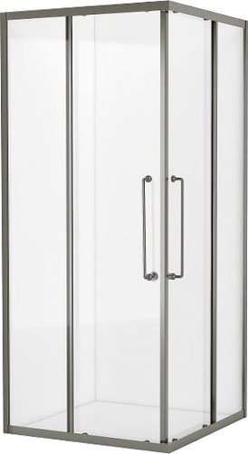 Душевой уголок Cezares RELAX-304-A-2-90-C-GM (оружейная сталь) - изображение в каталоге
