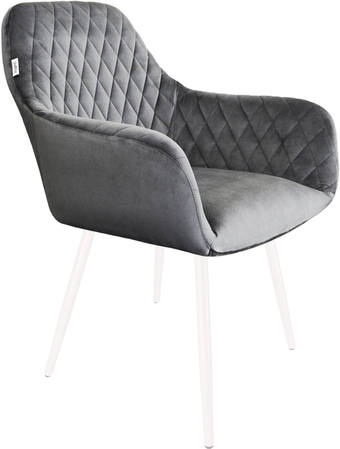 Стул с подлокотниками Sheffilton SHT-ST38/S95-1 (угольно-серый/белый муар) – изображение в каталоге