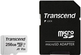 Карта памяти Transcend 300S 256GB (с адаптером)