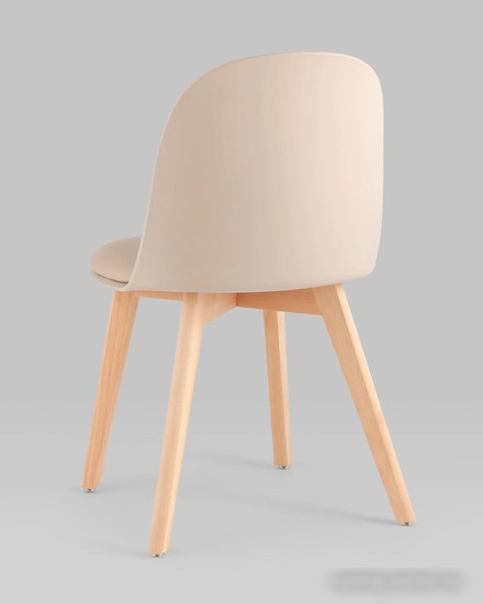 Стул Stool Group Fog с подушкой SL-7022DM (бежевый, деревянные ножки) – фото товара