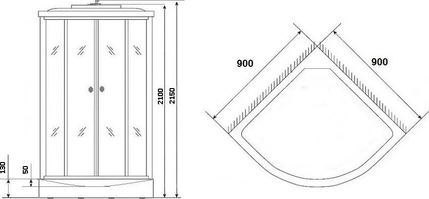 Душевая кабина Grossberg PB 99 - фото товара