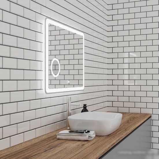 Мебель для ванных комнат Grossman Зеркало Leo LED 100x80 1610080 – фото товара