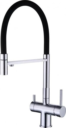 Смеситель Grocenberg GB4099 с гибким изливом (хром) - изображение в каталоге