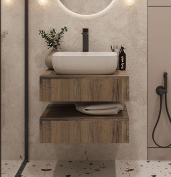 ЗОВ Тумба под умывальник Токио Премиум 60 TP260AWPTOC (аттик) – изображение в каталоге