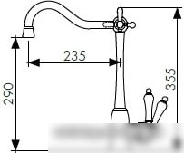 Смеситель Kaiser Vincent 31944-4 - фото товара