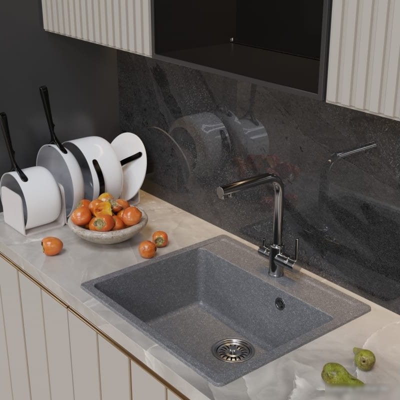 Кухонная мойка Mixline ML-GM15 551920 (графитовый) - фото товара