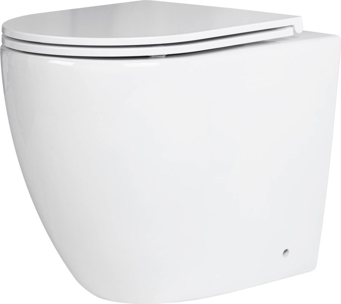 Унитаз приставной Roxen Antares в комплекте с инсталляцией Attach 5 в 1 967074 (кнопка: оружейная сталь) - фото товара