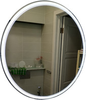 Пекам Зеркало Ring2 90x90 ring2-90x90dcl (с подсветкой, сенсором на взмах руки и часами) – изображение в каталоге