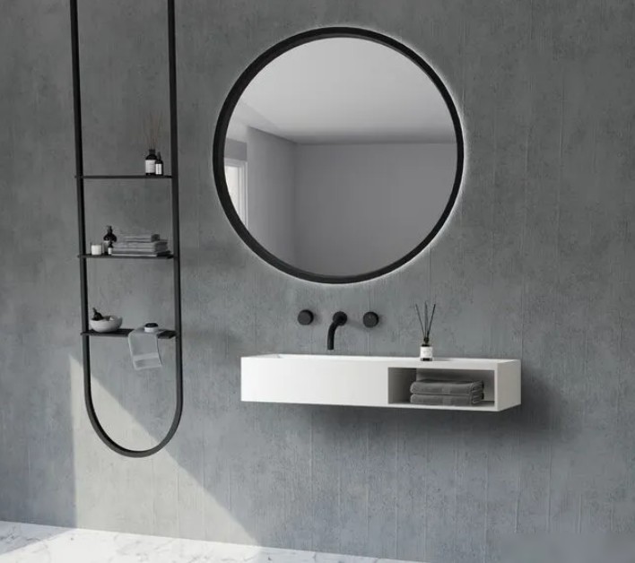 Abber Тумба с умывальником Stein AS2649-1.2 (подвесной, белый матовый) – фото товара