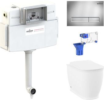 Унитаз Lavinia Boho Relfix Bell Pro 5 в 1 87060206 (хром пластик) - изображение в каталоге