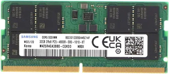 Оперативная память Samsung 32ГБ DDR5 SODIMM 4800 МГц M425R4GA3BB0-CQK – изображение в каталоге