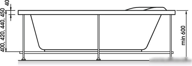 Ванна Relisan Ariadna (160x105) - фото товара