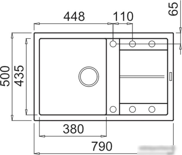 Кухонная мойка Elleci Unico 300 Avena 51 - фото товара