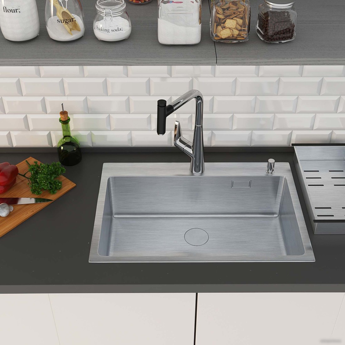 Кухонная мойка Roxen Simple 560220-70 - фото товара