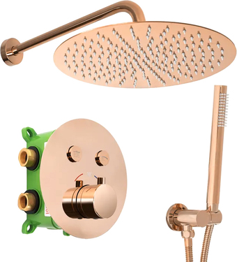 Душевая система Rea Lungo Miler Rose Gold REA-P6613 - изображение в каталоге