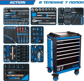 Универсальный набор инструментов King Tony Action 9SQ31-327MRV (327 предметов) – изображение в каталоге