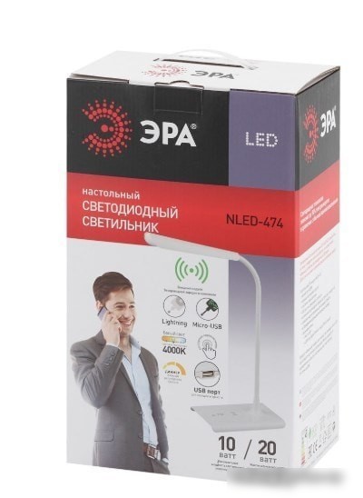 Лампа ЭРА NLED-474-10W-BK (Черный) – фото товара