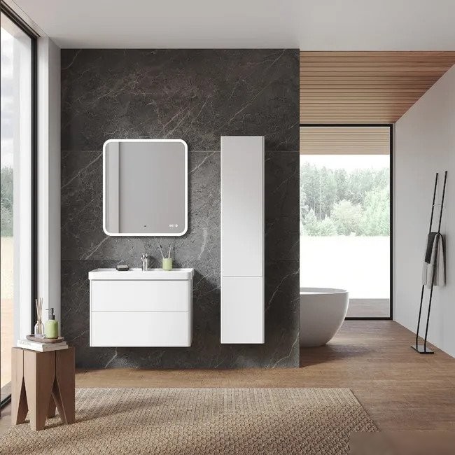 Briz Тумба с умывальником Сенсе 80 248 03-18080-20 00 БЕЛ – фото товара