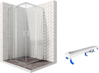 Душевой уголок Ambassador Set 14011103-ST16 - изображение в каталоге