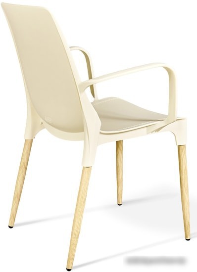 Кресло Sheffilton SHT-S76-1 (бежевый/светлый орех) – фото товара