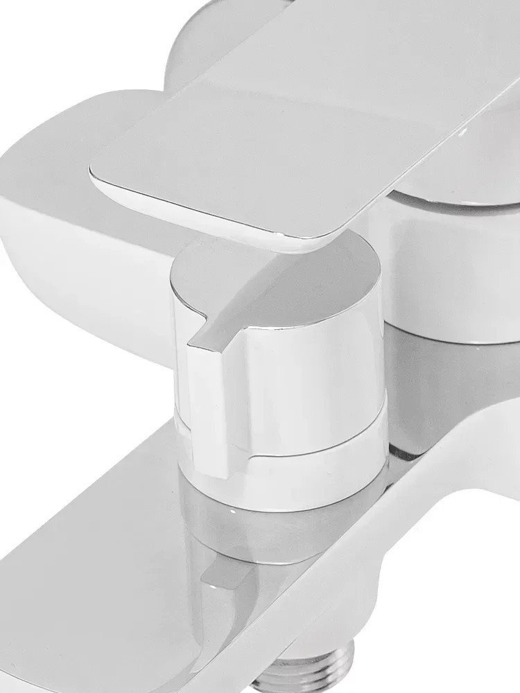 Комплект смесителей Hansberge H7099 (белый хром) - фото товара